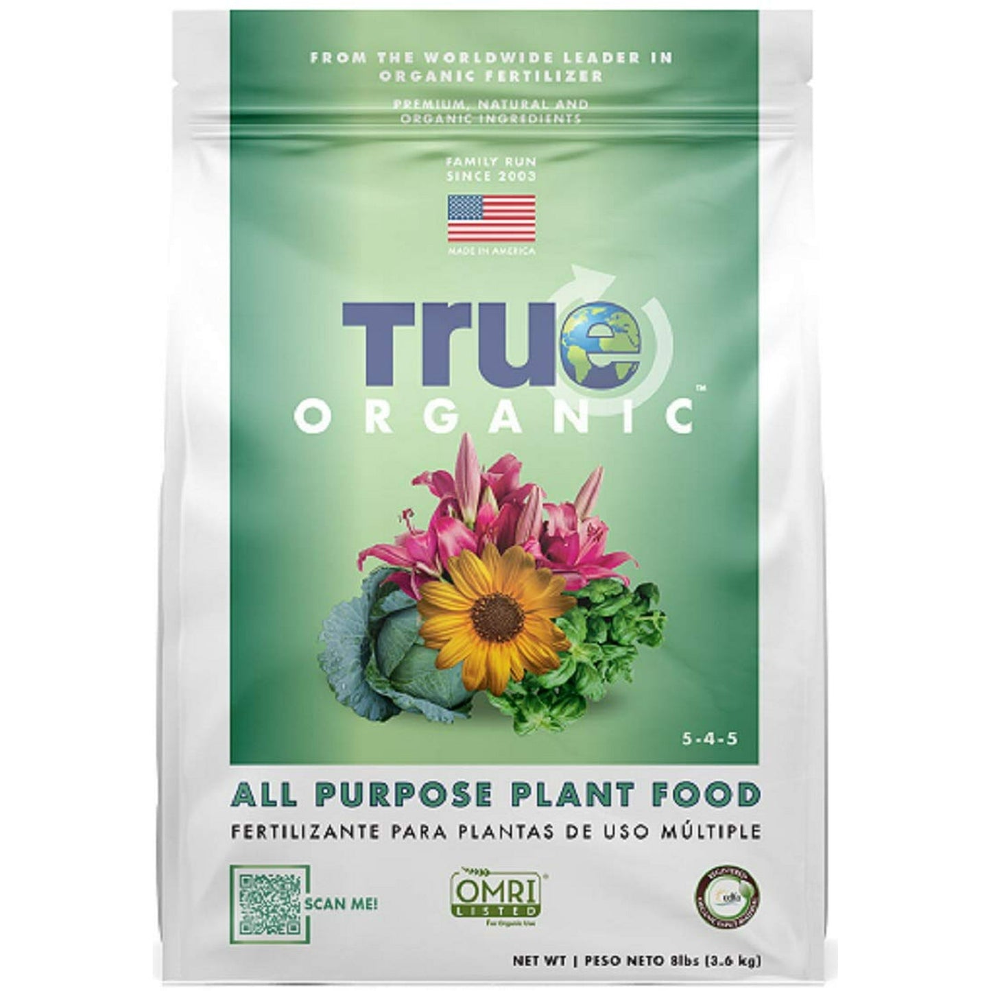 All Purpose Plant Food 8# True Organic