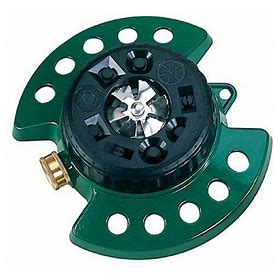 9-pattern Turret Sprinkler Green Dramm