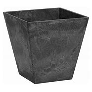 ArtStone Novelty 12" Ella Low Square - Black Pot