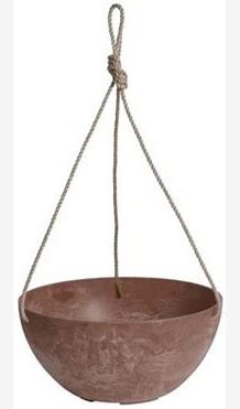 ArtStone Novelty 10" Hanging Bowl - Rust Pot