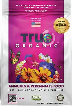 Annuals & Perennials Food 4# True Organic