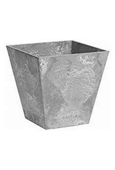 ArtStone Novelty 10" Square Ella - Grey Pot